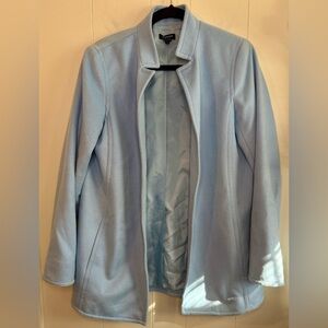Worth New York Light Blue Women's Wool Cashmere Blend Jacket Coat, Size S